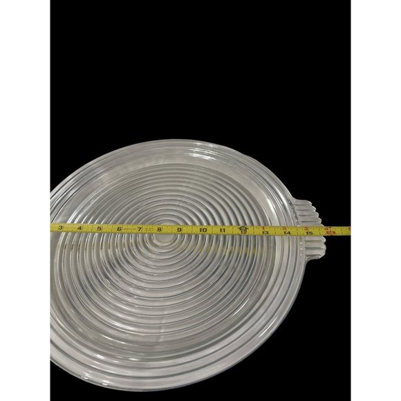 VTG 1938-43 Anchor Hocking clear Manhattan relish tray triangle inserts dish - Picture 6 of 10